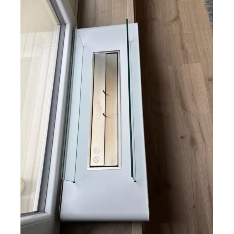 Chimenea independiente de arena Color Blanco