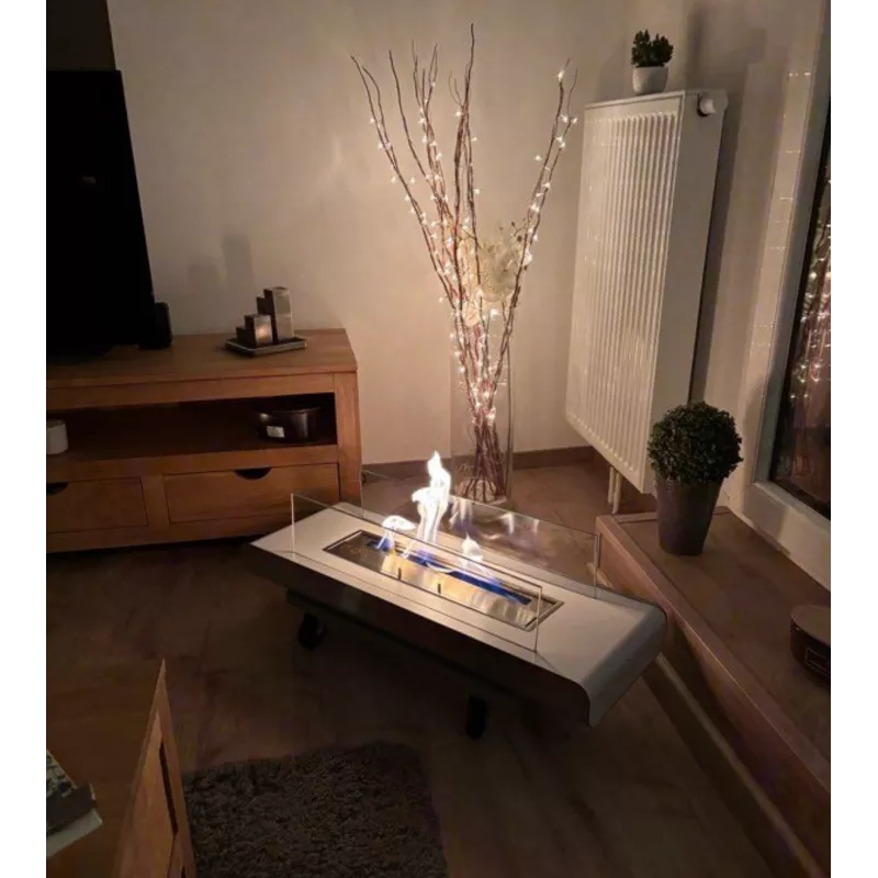 Chimenea independiente de arena Color Blanco