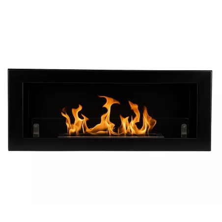 chimenea de etanol mural osani Color Negro brillante