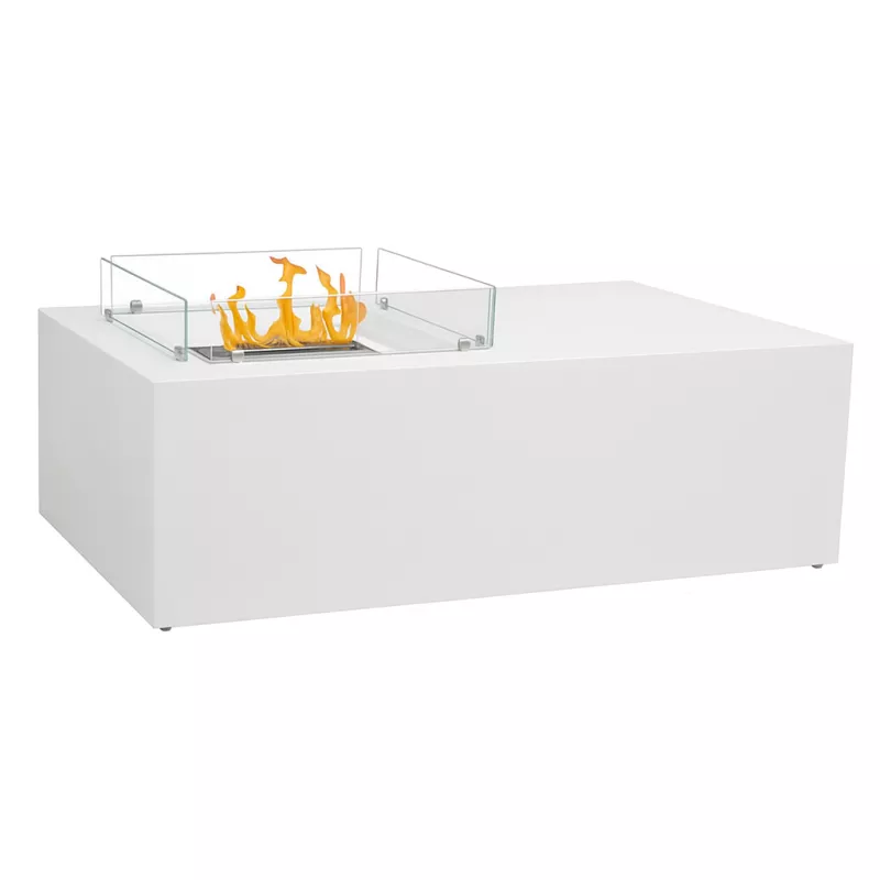 chimenea de bioetanol amarante Color Blanco brillante