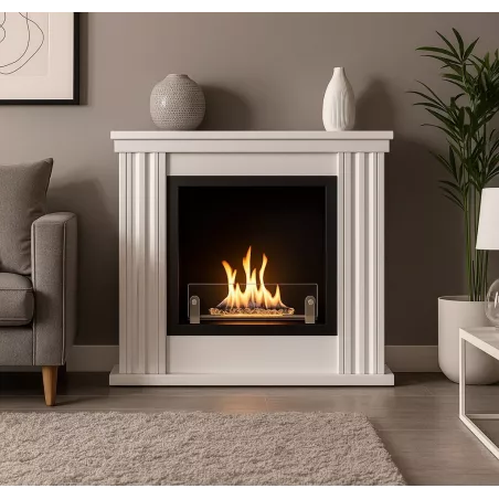 Chimenea de bioetanol haussmanniana Color Blanco