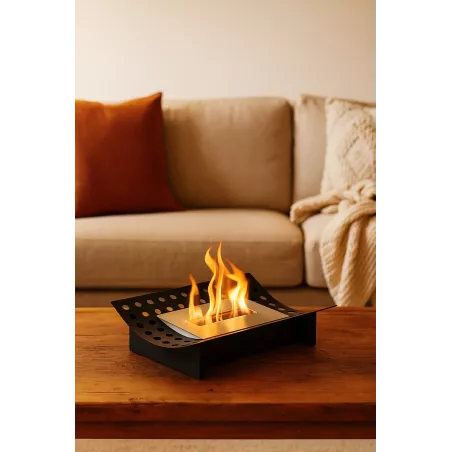 Chimenea de pie o insertable Ada XL: Wikao Color Negro