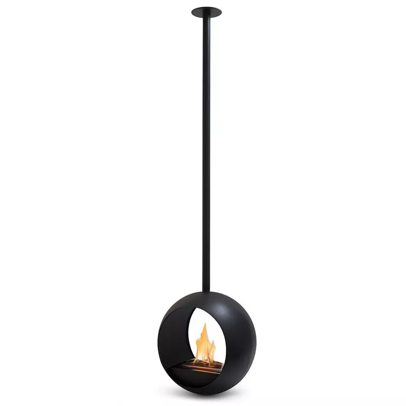 Chimenea de etanol suspendida Cento - Diseño redondo 3 kW