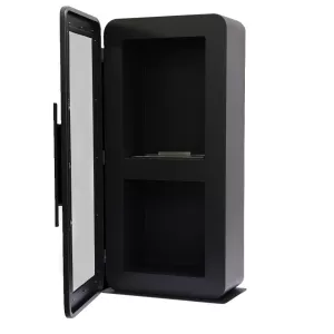 Chimenea de etanol autoportante Malaga - Puerta de cristal - 3000W