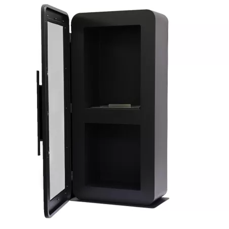 Chimenea de etanol autoportante Malaga - Puerta de cristal - 3000W