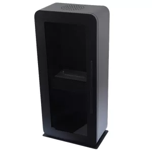 Chimenea de etanol autoportante Malaga - Puerta de cristal - 3000W