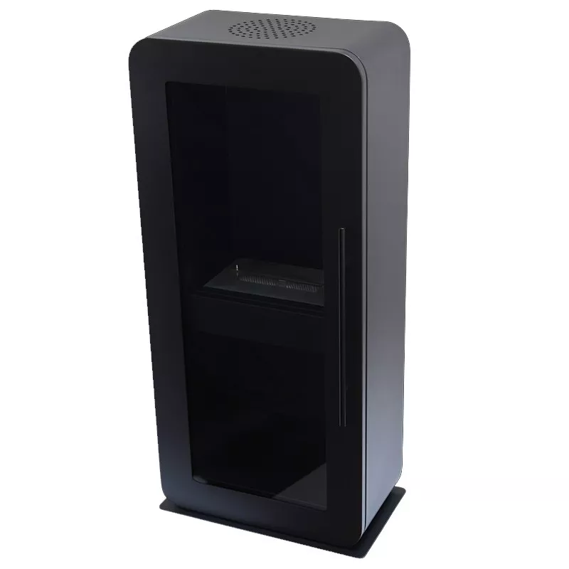Chimenea de etanol autoportante Malaga - Puerta de cristal - 3000W