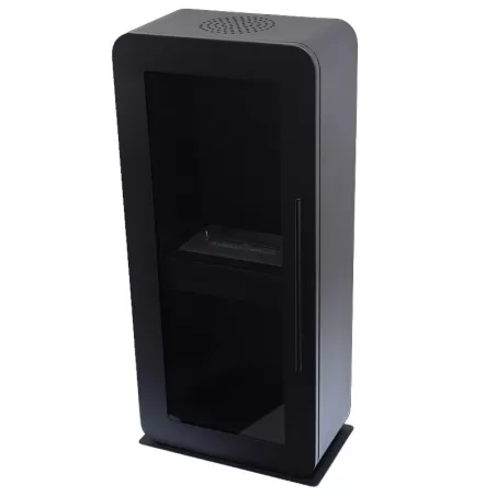 Chimenea de etanol autoportante Malaga - Puerta de cristal - 3000W