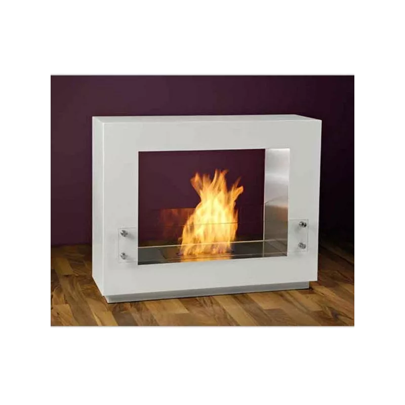 Chimenea ecológica de pie Zenith Color Blanco