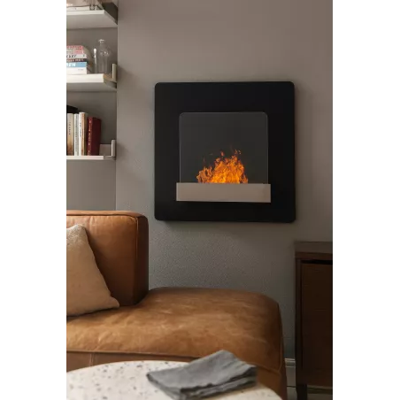 Estufa de etanol mural Fluence de 3 kW Color Negro