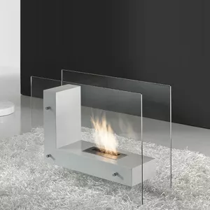 Chimenea independiente blanca Luna