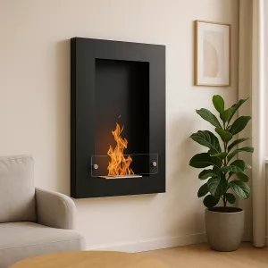 VertigoChimenea de etanol de pared , 80x56x16cm