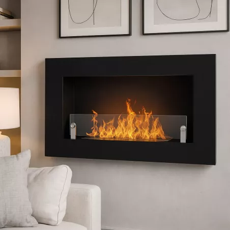 Novochimenea de etanol de dos quemadores Color Negro