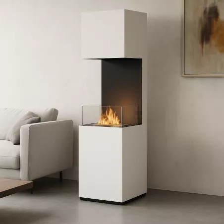 Chimenea de etanol independiente Libao Color Blanco