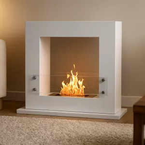 Chimenea de etanol cuadrada Arche, 70 x 60 x 35 cm