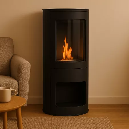 Chimenea independiente Tokio Color Negro