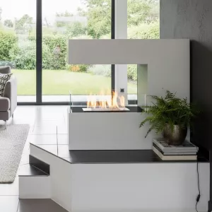 RomaneGran chimenea de etanol , 100 x 90 x 35 cm