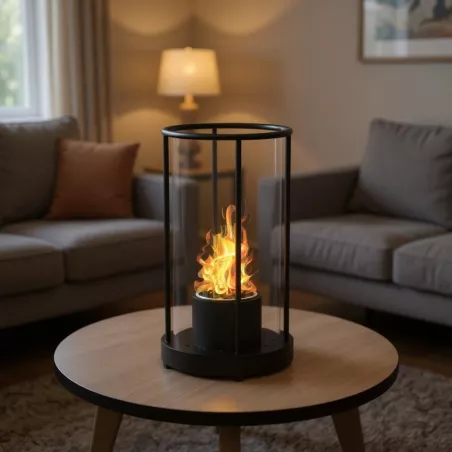 Chimenea de mesa Coria Color Negro