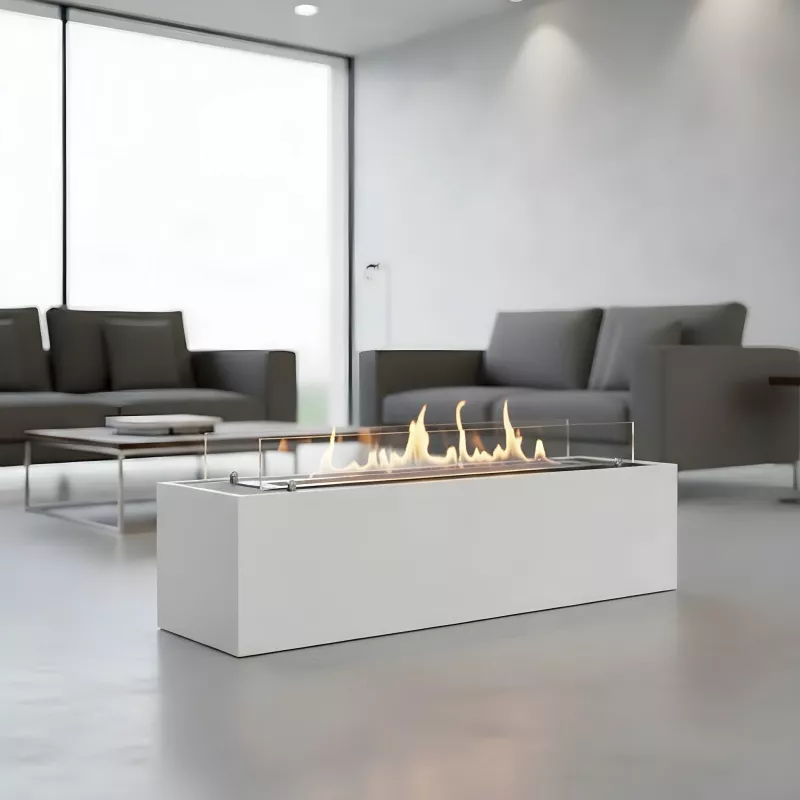 Cuchilla de etanol de gran formato Capri Color Blanco