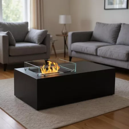 chimenea de bioetanol amarante Color Negro