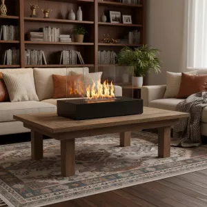 Chimenea de etanol de pie Lena, 80x40x45cm