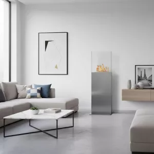 Chimenea de etanol Tower, 45 x 45 x 135 cm