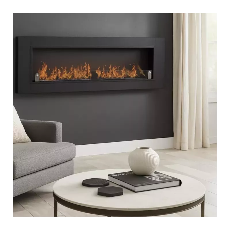 Cynthera Chimenea de bioetanol XXL - 1,8 metros Color Negro