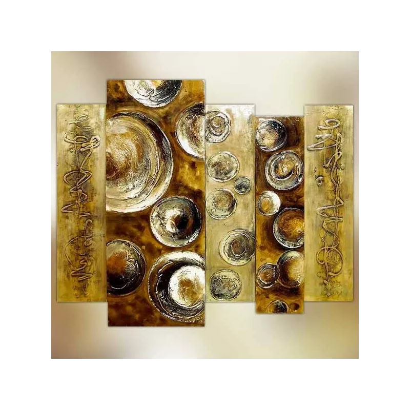 Lienzo contemporáneo 3D oriental, 100 x 120 cm