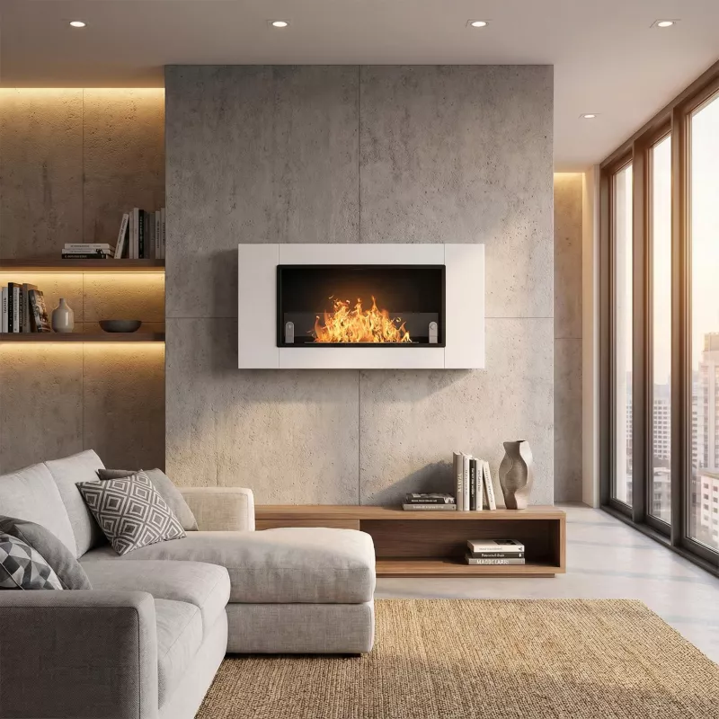 Estufa de etanol de 1 quemador Cythera Color Blanco