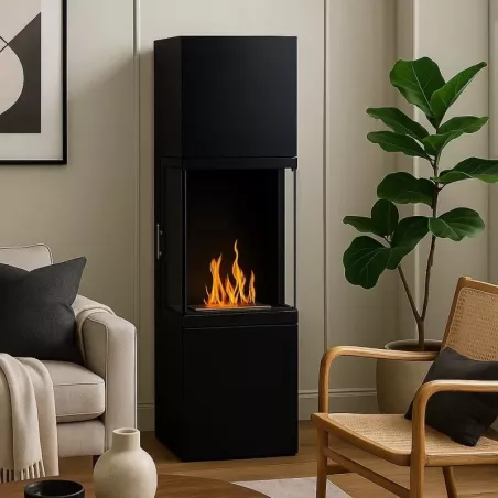 Chimenea de etanol Avellino Apertura Apertura a la derecha