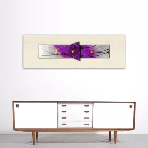 pintura abstracta púrpura : Wikao hogar y diseño