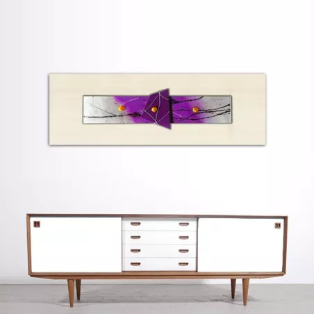 pintura abstracta púrpura : Wikao hogar y diseño