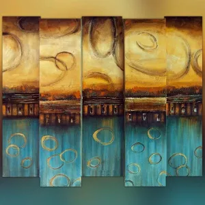 Pintura con diseño en relieve 3D, 85 x 100 cm