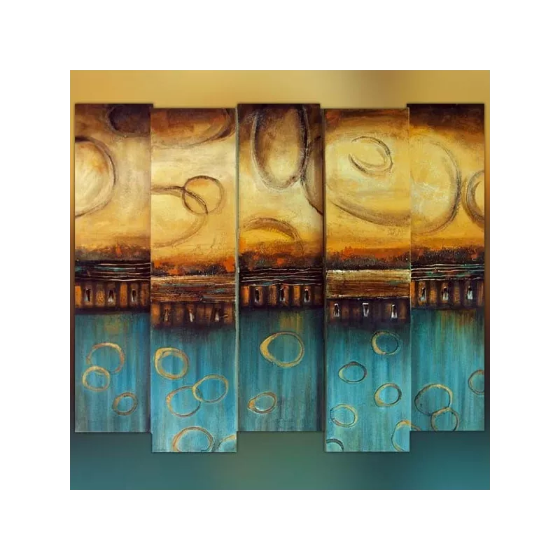 Pintura con diseño en relieve 3D, 85 x 100 cm