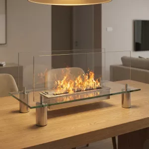 Chimenea de etanol de vidrio Vidrio