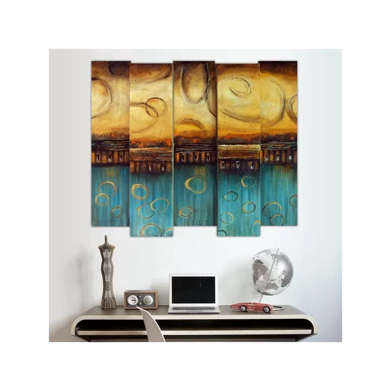 Pintura con diseño en relieve 3D, 85 x 100 cm