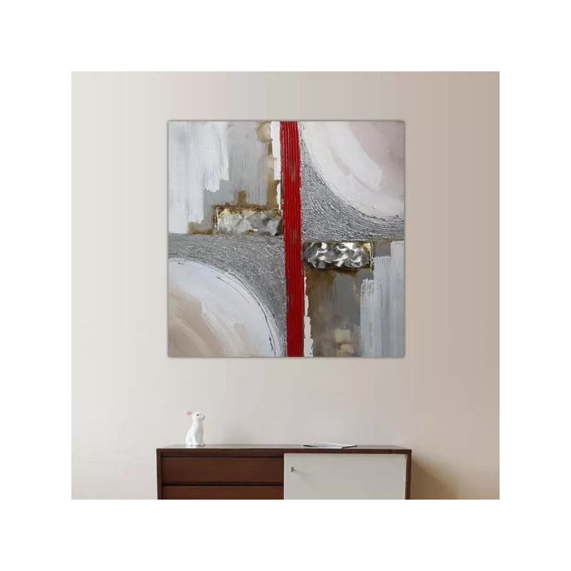 Pintura de diseño industrial y geométrico