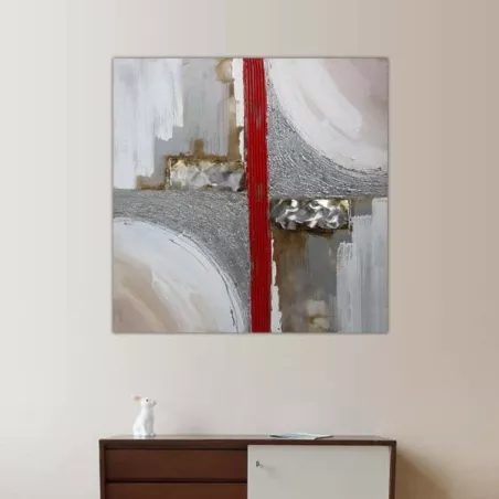 Pintura de diseño industrial y geométrico