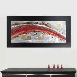 Pintura contemporánea en voluta, lienzo panorámico 120x60cm