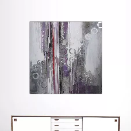 Pintura abstracta parma, lienzo de diseño 100 x 100