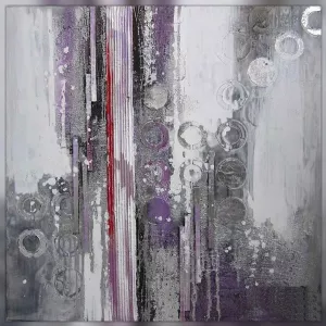 Pintura abstracta parma, lienzo de diseño 100 x 100
