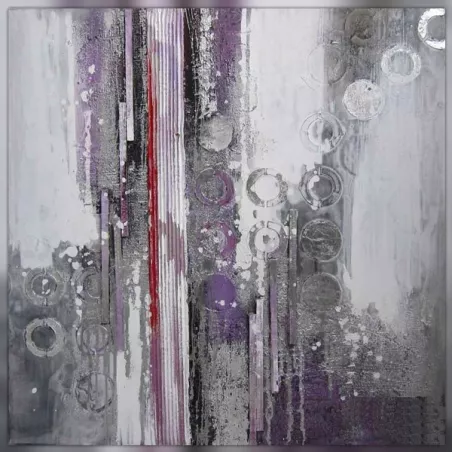 Pintura abstracta parma, lienzo de diseño 100 x 100