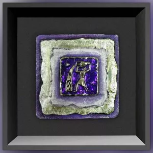 cuadro con un Aquarius, tamaño 23 x 23 cm