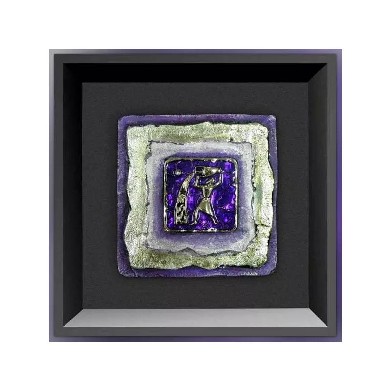 cuadro con un Aquarius, tamaño 23 x 23 cm