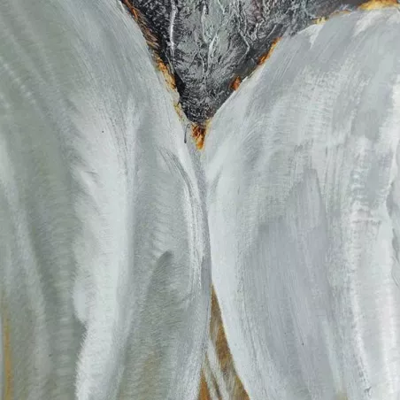 Pintura sobre aluminio con ojales blancos, 60x120cm
