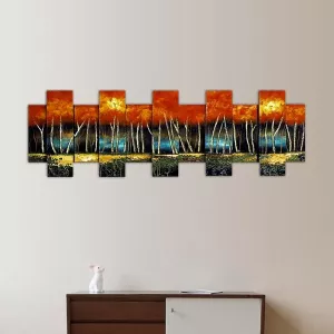 Pintura 3D de árboles, tamaño 160 x 50 cm : Wikao