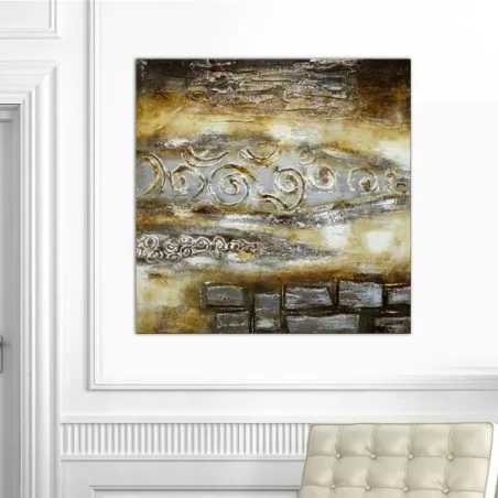 Pintura decorativa de estilo antiguo, 100x100cm