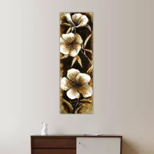 Pintura floral, xilografía japonesa 153 x 51 cm