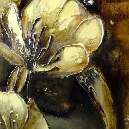 Pintura floral, xilografía japonesa 153 x 51 cm