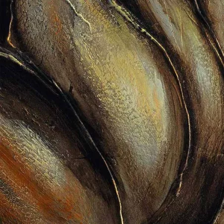 Cuadro estilizado de flores de rosa, 76x76cm